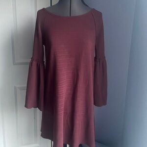 Abercrombie and fitch top size medium burgundy BoHo top